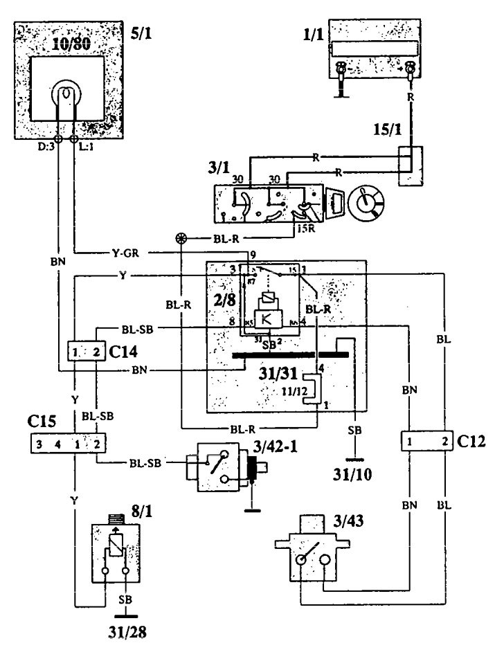 Volvo 940  1993  - Wiring Diagrams