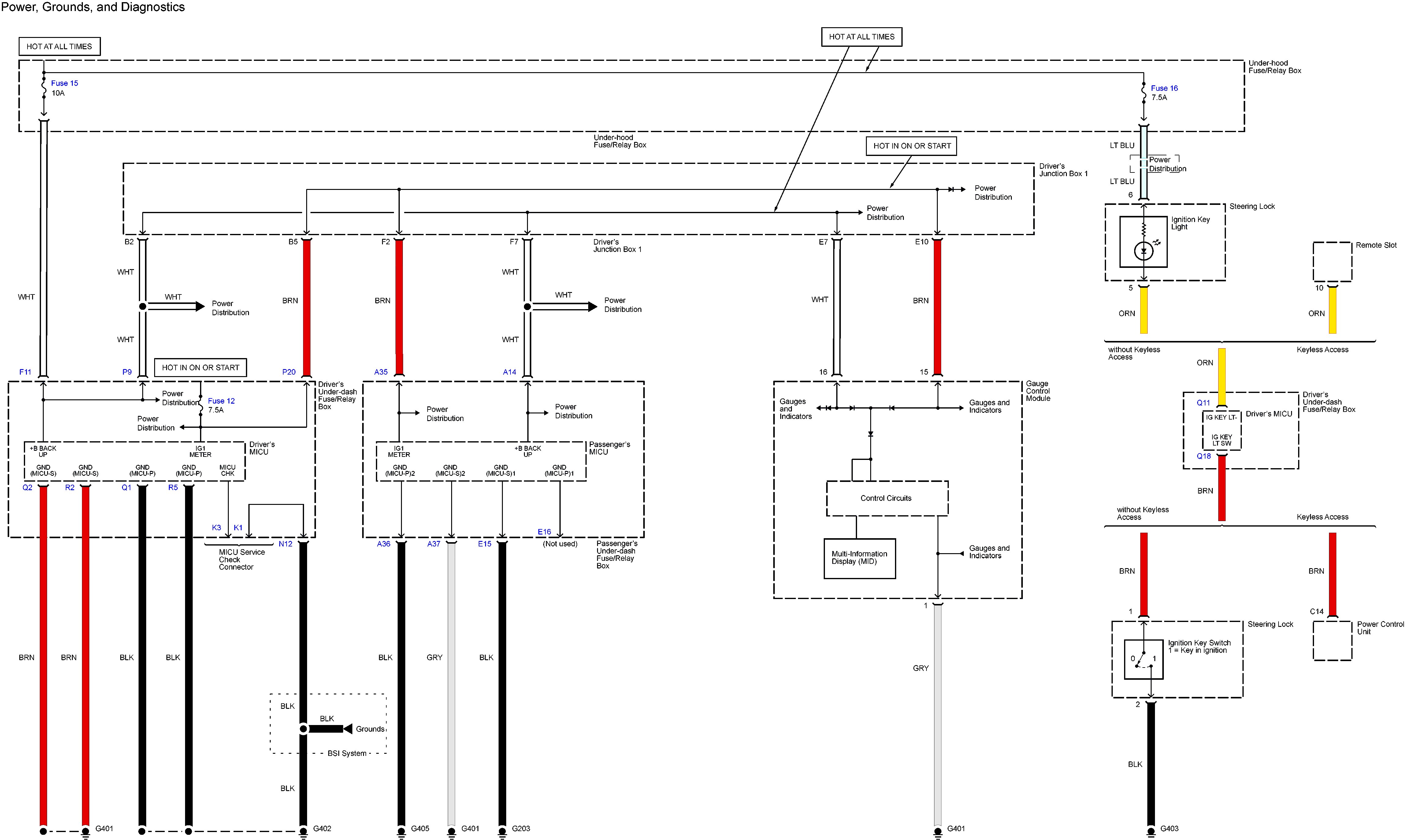 Acura Tl  2013 - 2014  - Wiring Diagrams