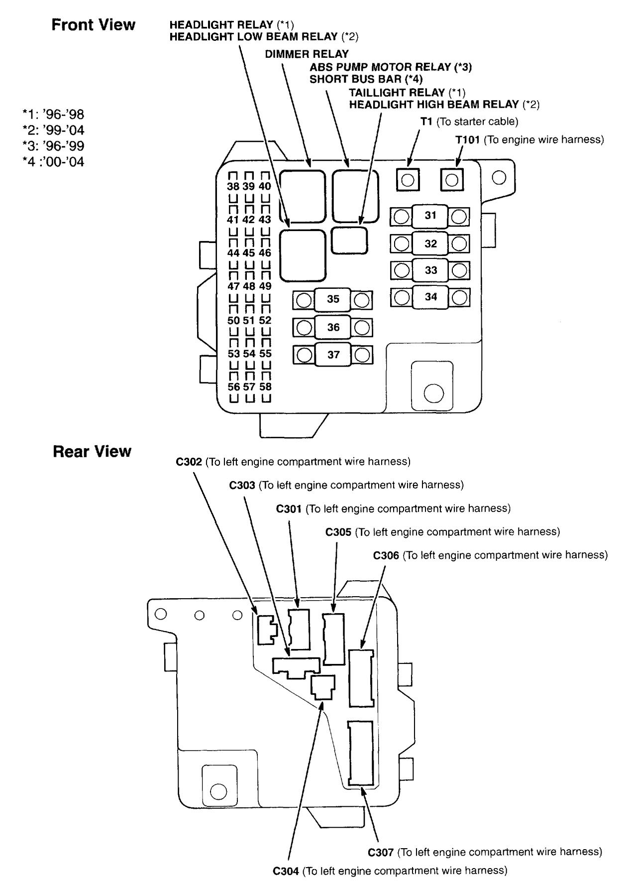 Acura Rl  2000 - 2004  - Wiring Diagrams