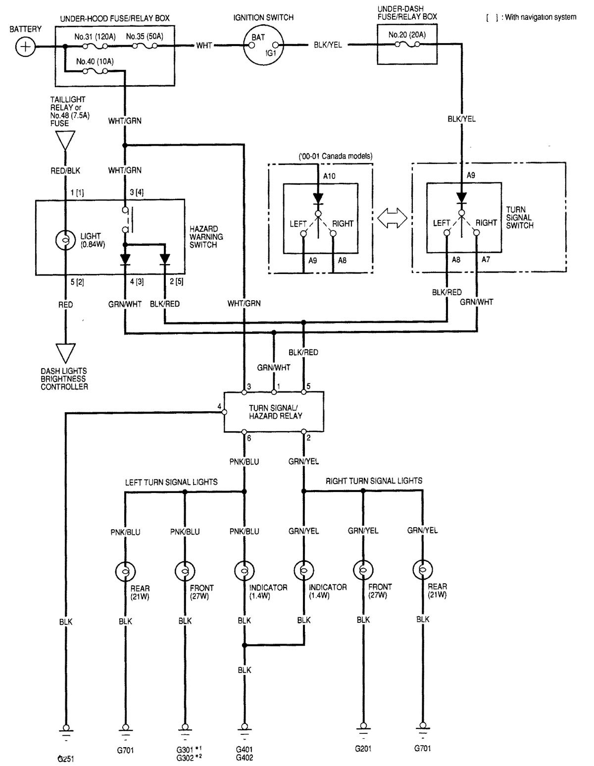 2001 Acura Rl Wiring Diagrams