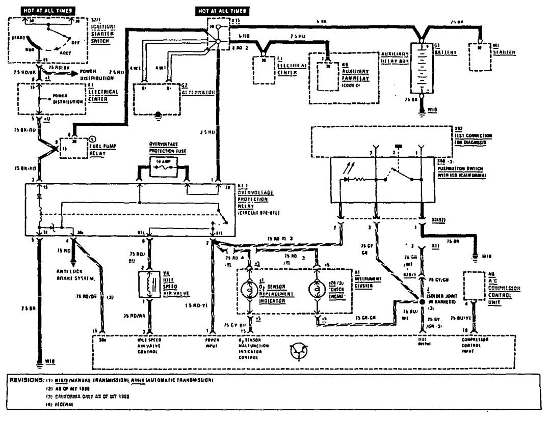 1986 Mercedes 190E Wiring Harness from www.carknowledge.info