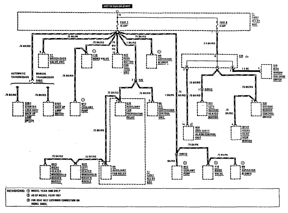 Benz 1990 500sl Mercedes Electrical Diagram