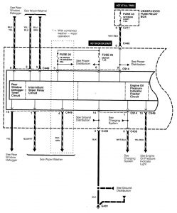 Acura Integra - wiring diagram - computer data lines (part 1)
