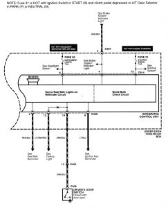 Acura Integra - wiring diagram - computer data lines (part 2)