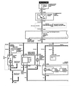 Acura Integra - wiring diagram - console lamp (part 1)