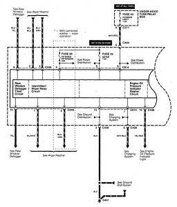 Acura Integra - wiring diagram - driver information center/messenger center (part 1)