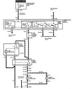 Acura Integra - wiring diagram - fog lamp