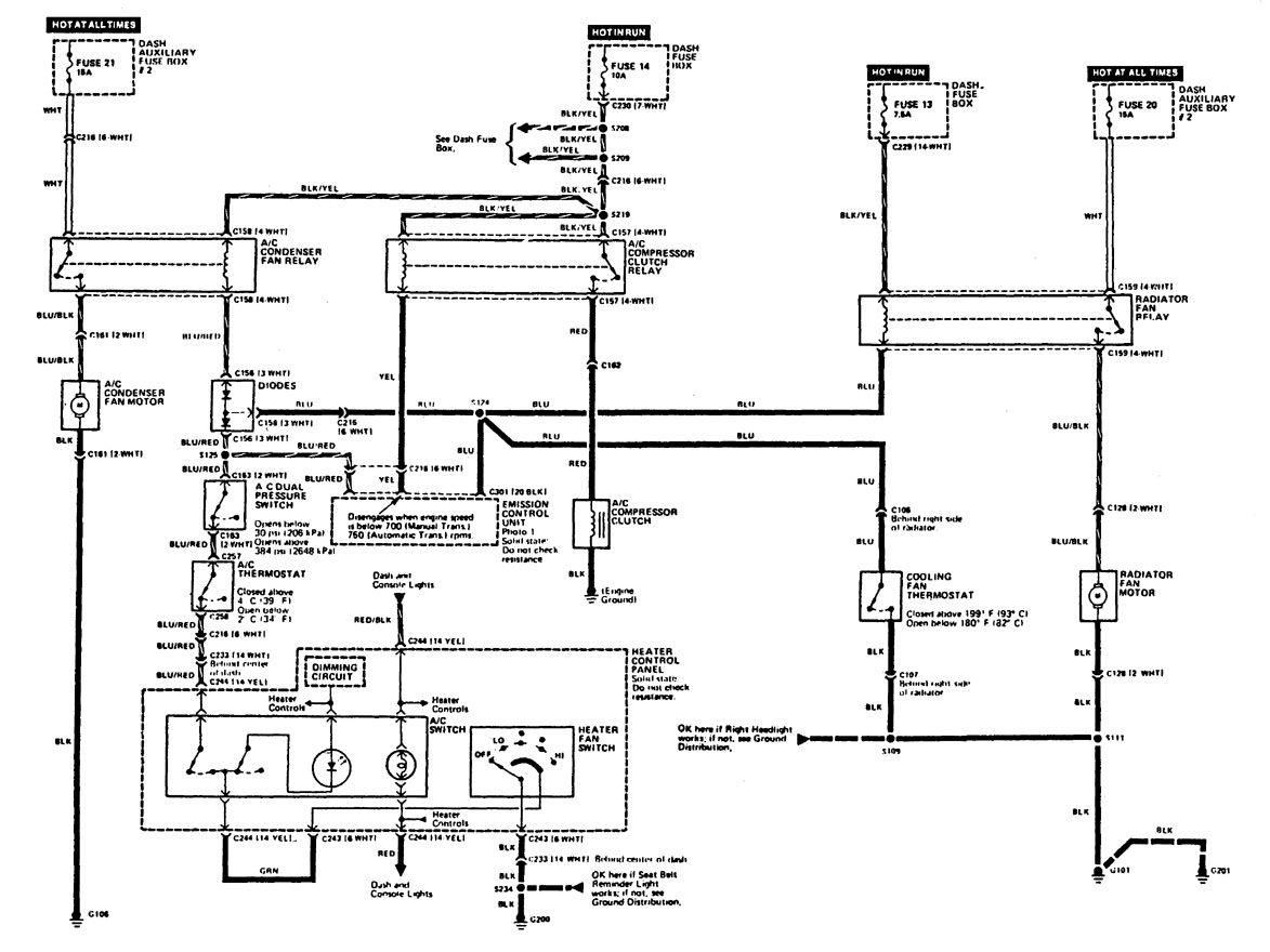 Acura Integra  1989  - Wiring Diagrams
