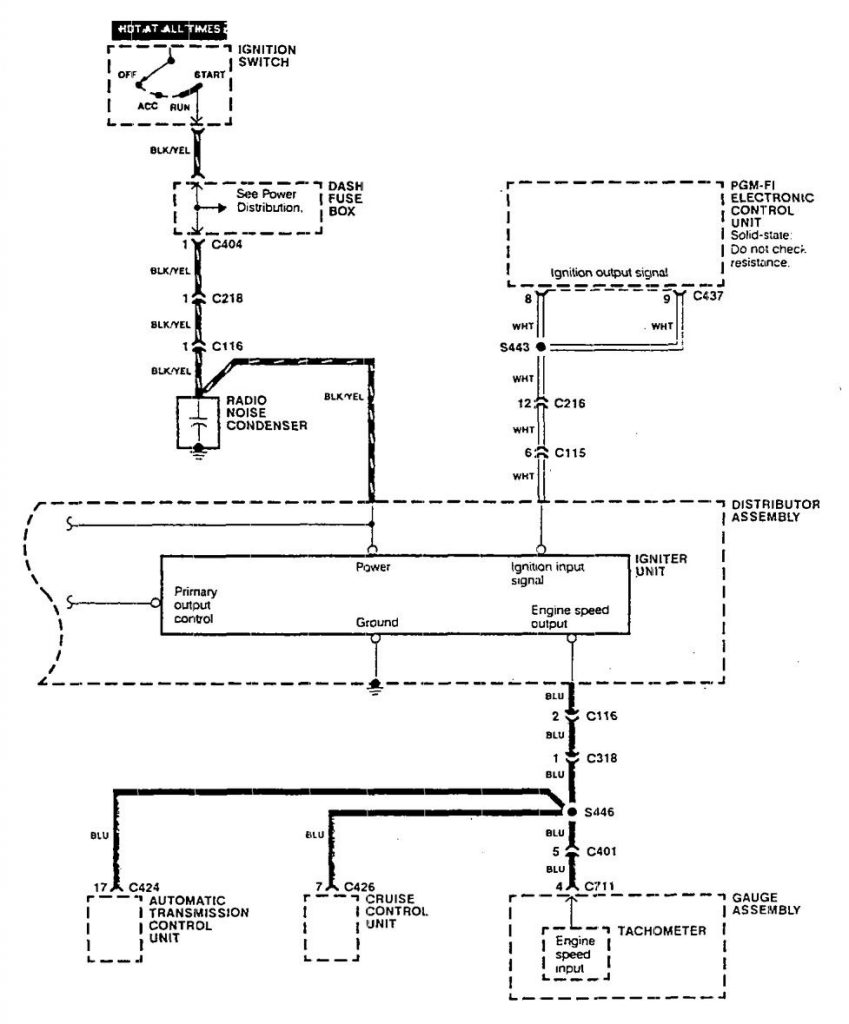 Acura Integra (1990) - wiring diagrams - ignitation - Carknowledge.info