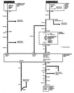 Acura Integra - wiring diagram - maintenance reminder system