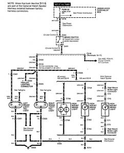 Acura Integra - wiring diagram - stop lamp