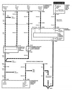 Acura Integra - wiring diagram - transmission controls (part 3)