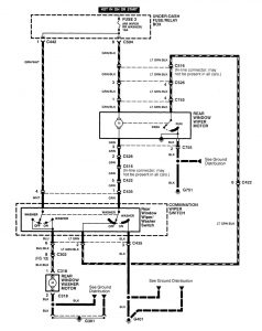 Acura Integra - wiring diagram - wiper/washer
