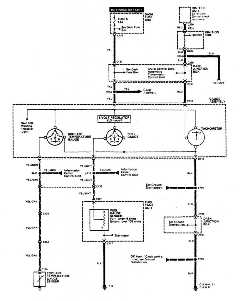 Acura Legend (1990) – wiring diagrams – instrumentation - Carknowledge.info