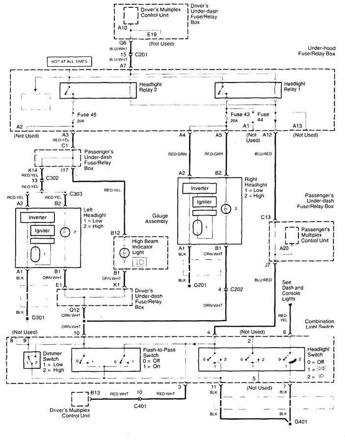 Acura Tl  1999  - Wiring Diagrams