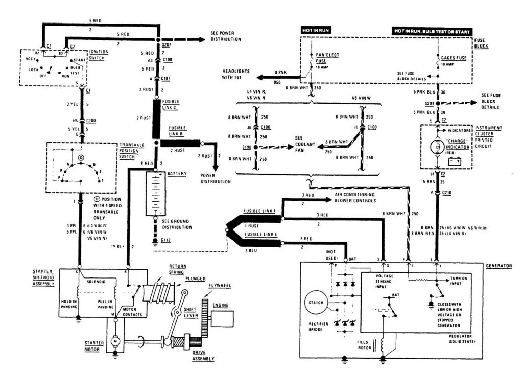Buick Century (1989) - wiring diagrams - charging system - Carknowledge