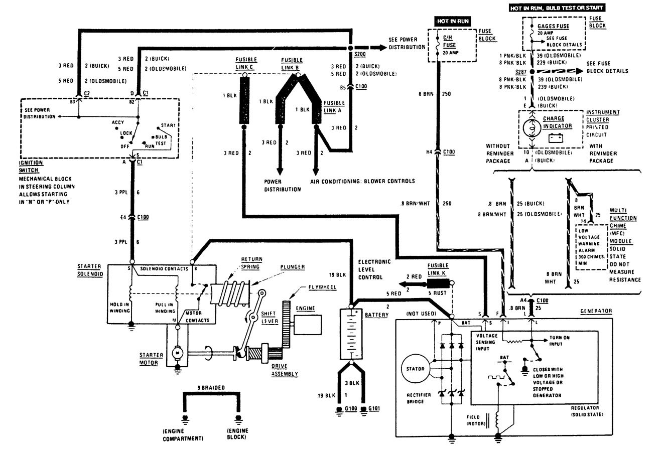Buick Century (1989) - wiring diagrams - starting - Carknowledge.info