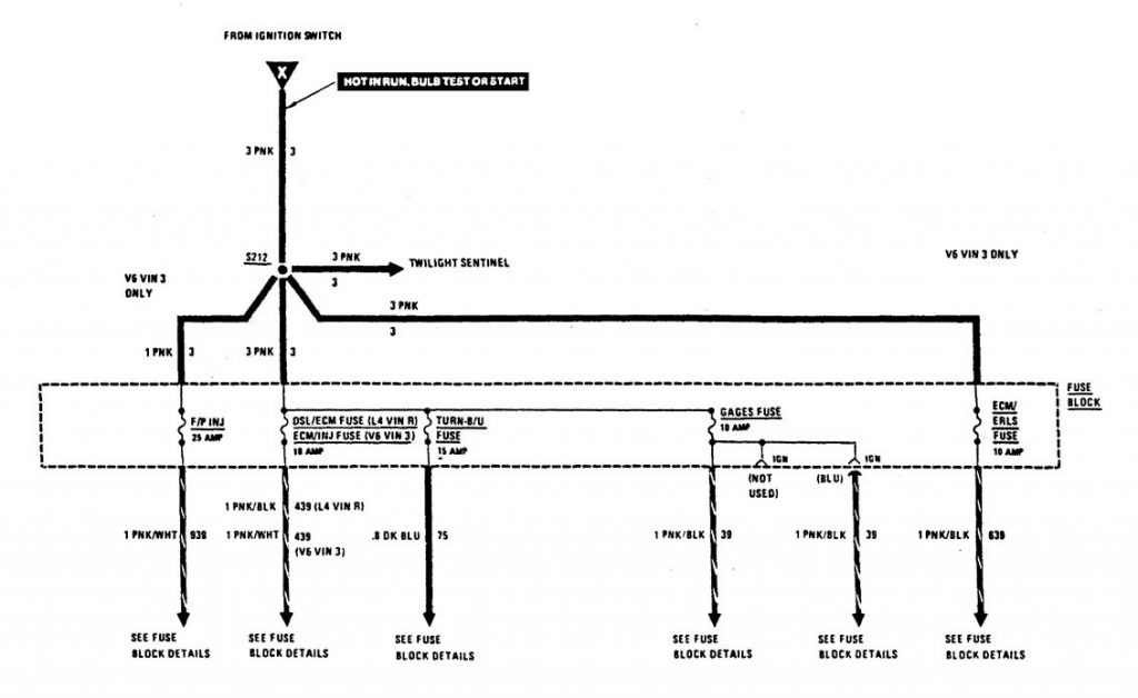 Buick Century (1987) - wiring diagrams - power distribution