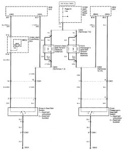 Acura TL - wiring diagram - air bags (part 3)