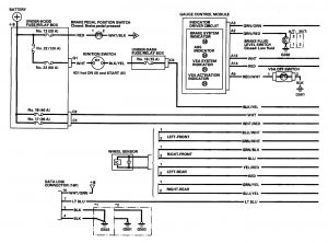 Acura TL - wiring diagram - brake controls (part 1)