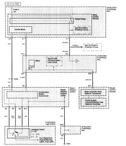 Acura TL - wiring diagram - console lamp (part 1)