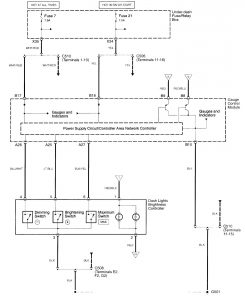 Acura TL - wiring diagram - console lamp (part 2)