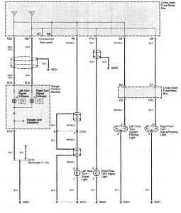 Acura TL - wiring diagram - hazard lamp (part 2)