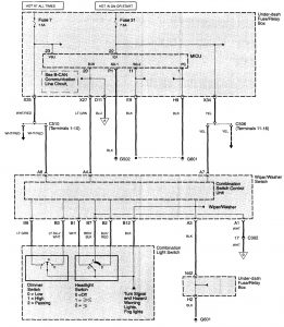 Acura TL - wiring diagram - headlamps (part 2)