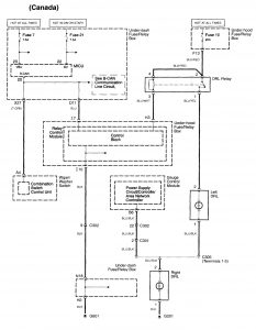 Acura TL - wiring diagram - headlamps