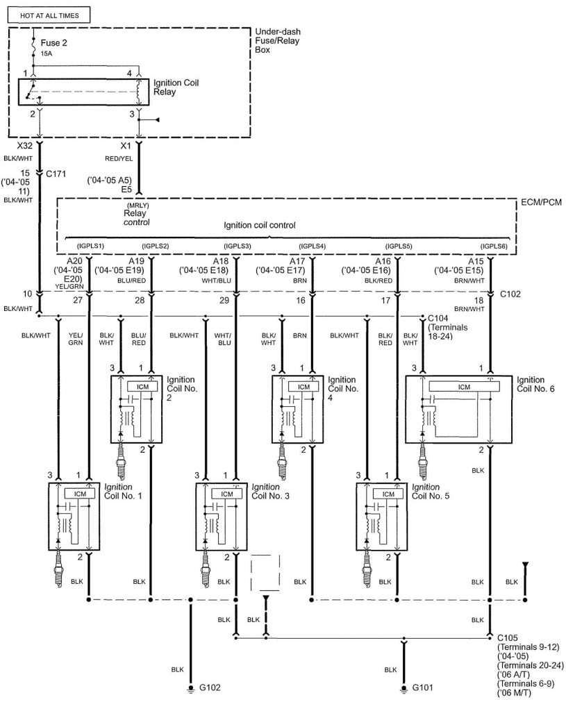 Acura TL (2005) - wiring diagrams - ignition - Carknowledge.info