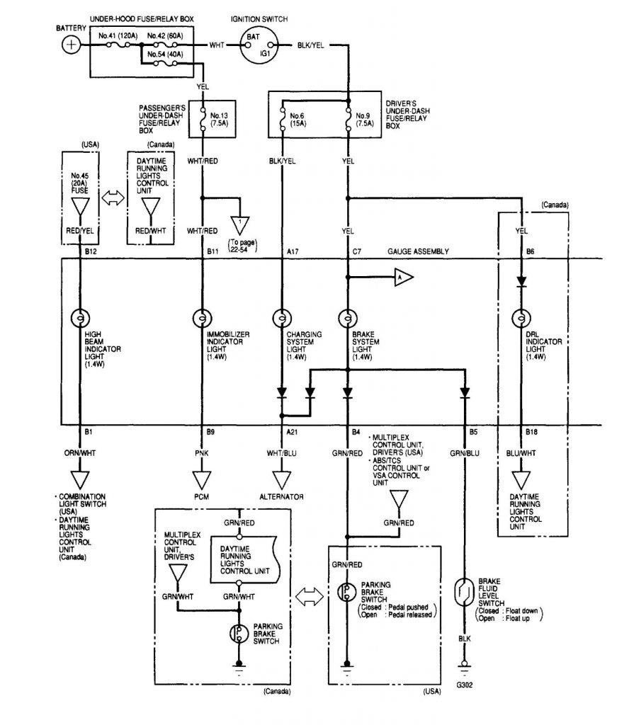 Acura TL (2002) - wiring diagrams - instrumentation - Carknowledge.info