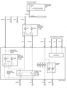 Acura TL - wiring diagram - interior lighting (part 2)