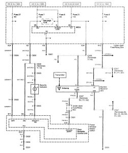 Acura TL l -wiring diagram - keyless entry (part 1)