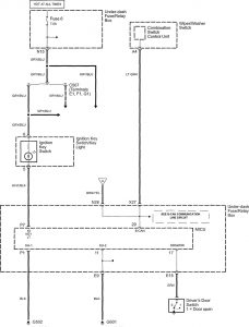 Acura TL - wiring diagram - oil warning (part 2)