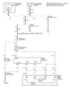 Acura TL - wiring diagram - parking aid (part 1)