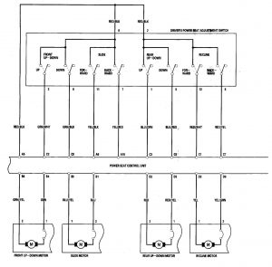 Acura TL - wiring diagram - power seats (part 3)