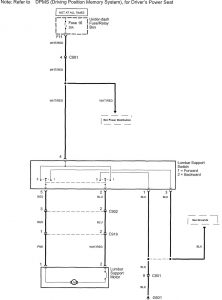 Acura TL - wiring diagram - power seats (part 1)
