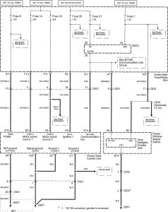 Acura TL - wiring diagram - power seats (part 1)