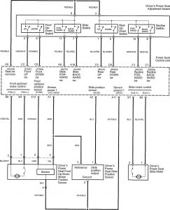 Acura TL - wiring diagram - power seats (part 3)