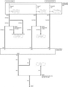 Acura TL - wiring diagram - power seats (part 5)