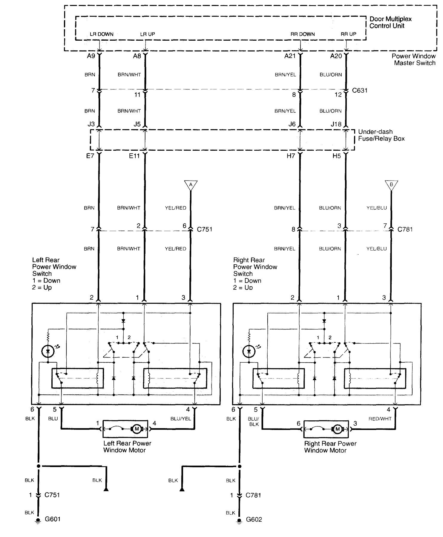 Acura Tl Window Wiring Diagram