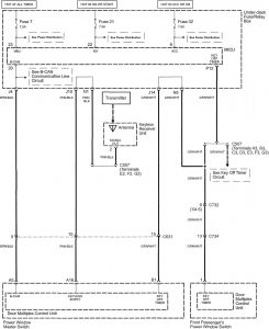 Acura TL -wiring diagram - power windows (part 4)
