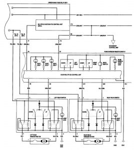 Acura TL -wiring diagram - power windows (part 2)