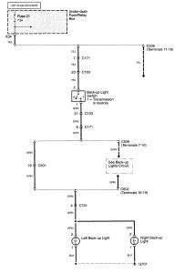 Acura TL - wiring diagram - reverse lamp