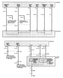 Acura TL - wiring diagram - transmission controls (part 4)