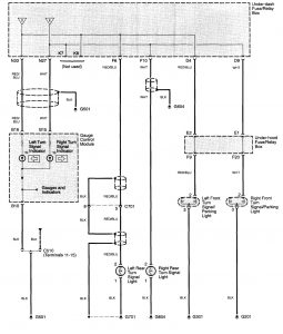 Acura TL - wiring diagram - turn signal lamp (part 2)