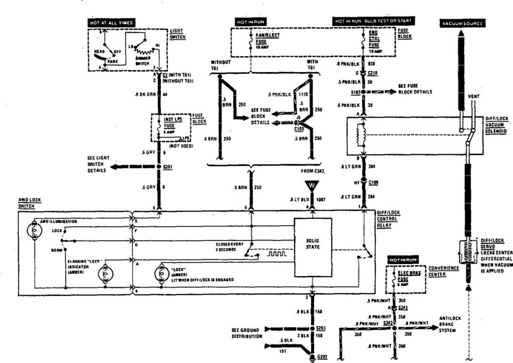 Buick Century (1990) - wiring diagrams - differential - Carknowledge.info