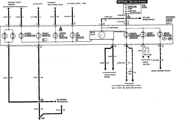 Buick Century (1990) - wiring diagrams - indicator lamp - Carknowledge.info
