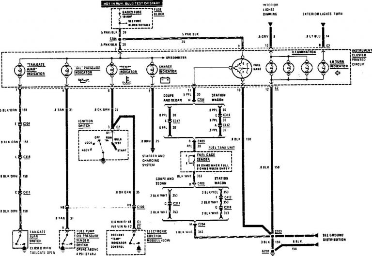 Buick Century (1990) - wiring diagrams - indicator lamp - Carknowledge.info