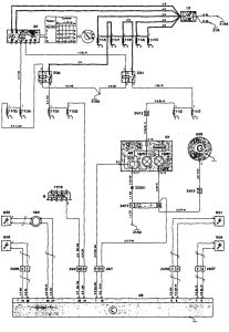 Volvo 850 - wiring diagram - air bags (part 1)